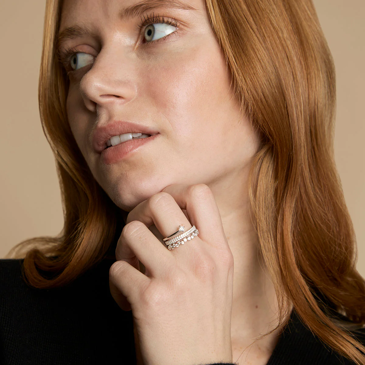 Celestial Illusion Ring Stacking Set in Silver - Image 4