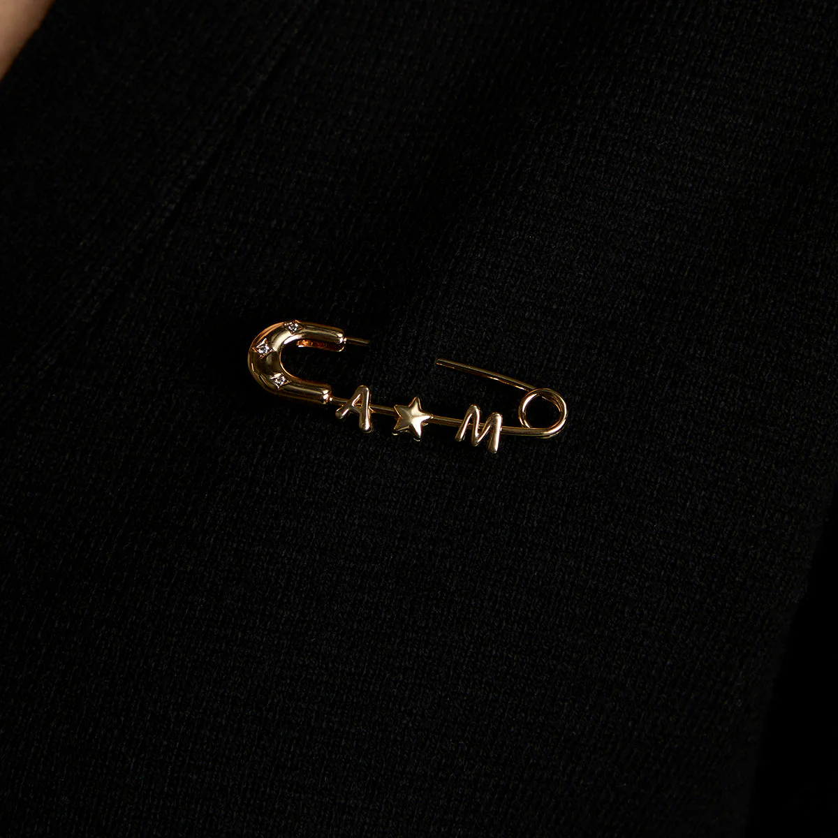 Charm Pin Brooch in Gold - Image 4