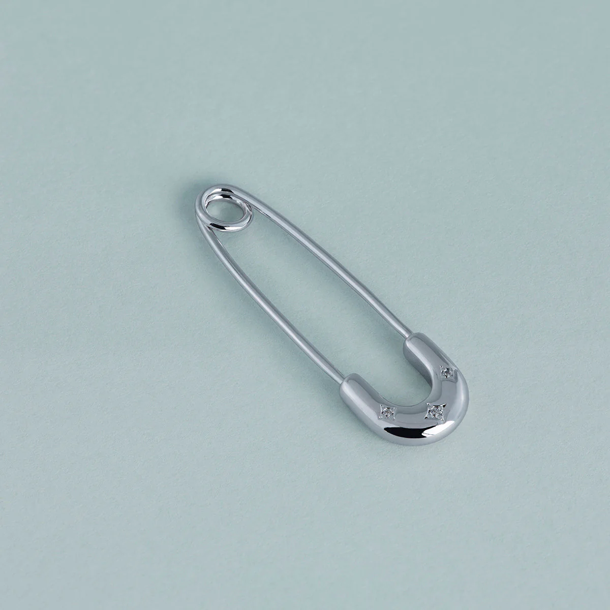 Charm Pin Brooch in Silver - Image 6