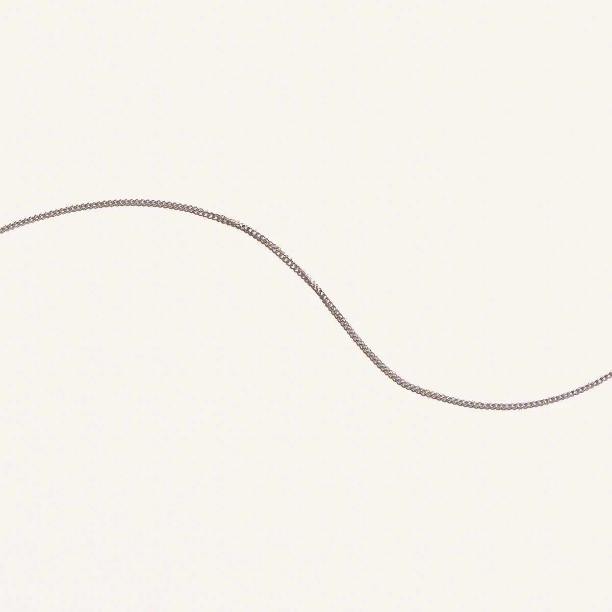 Chelsea Chain Necklace in Solid White Gold - Image 7