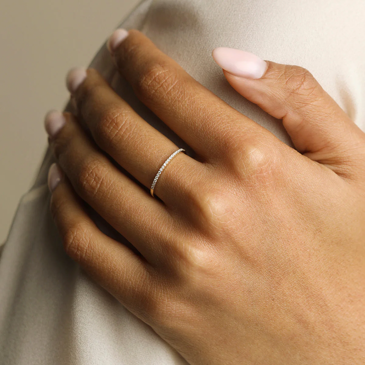 Diamond Eternity Ring in Solid Gold - Image 2