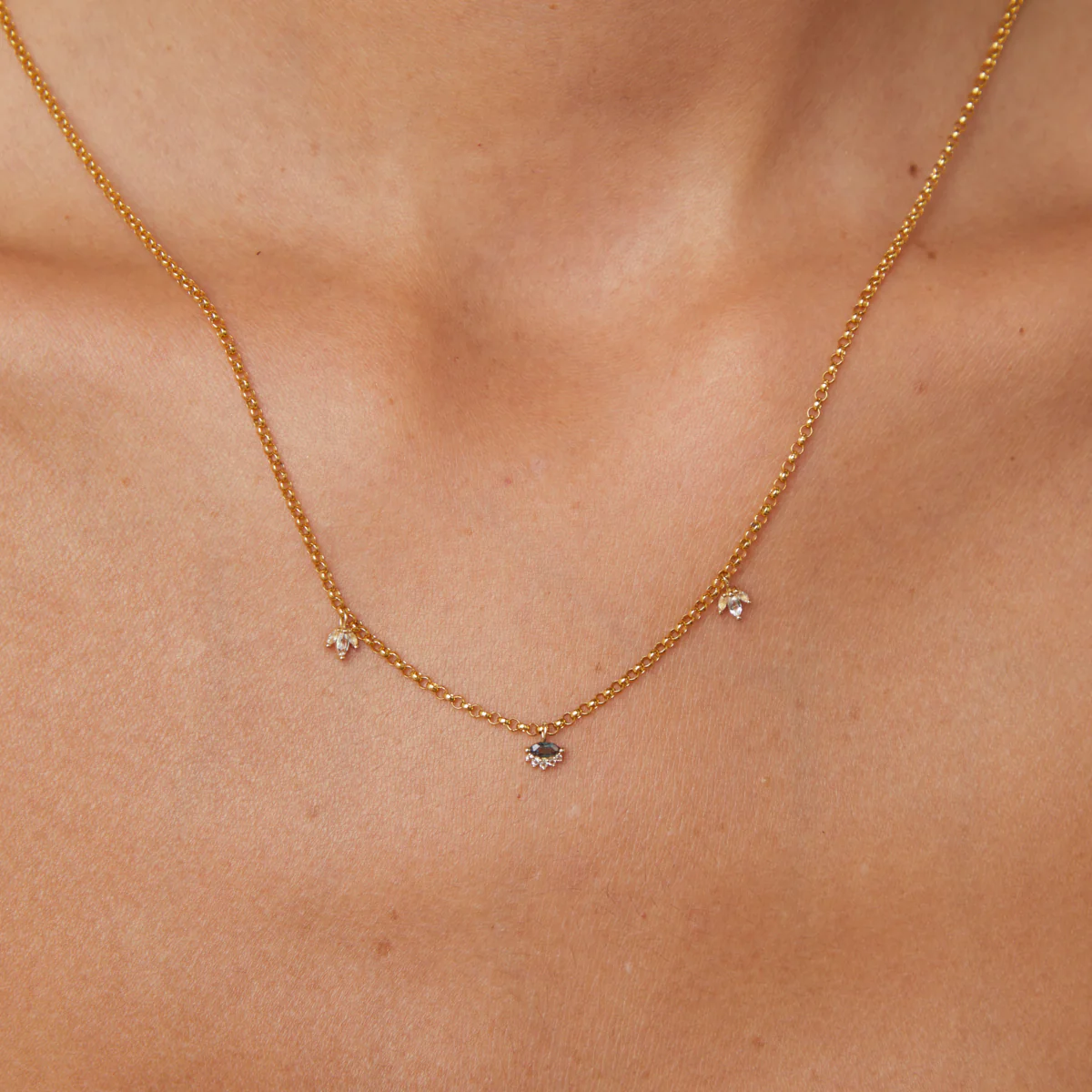 Evil Eye Charm 9k Gold - Image 4